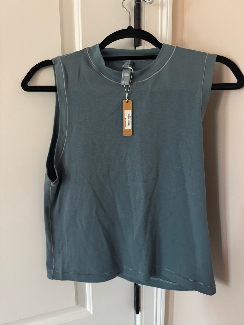 SKIMS Slate Blue-Green Sleeveless Tank 3X (runs small)